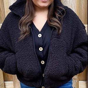 Black Sherpa Jacket